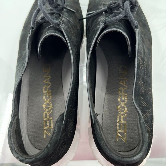 Cole Haan Women's ZeroGrand Oxford Sneaker Size 10 Trainer Black Suede Shoe - Picture 9 of 12